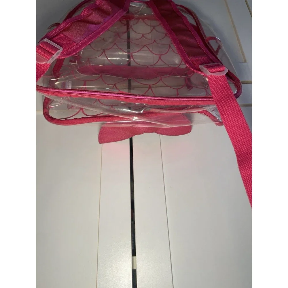 Stephen Joseph Clear Mermaid Backpack Girls School Book Bag Stadium Shinny NEW